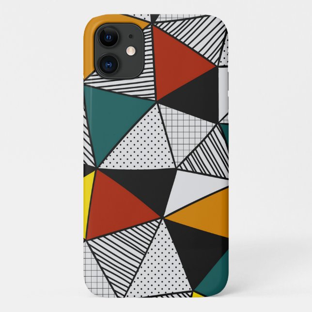geometrisches, buntes Dreieck Case-Mate iPhone Hülle (Rückseite)