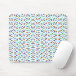 Geometrisches Chevron-Zickzack-Mosaik nahtloses Mu Mousepad