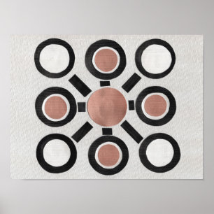 Geometrisches Crop-Circle-Muster Poster