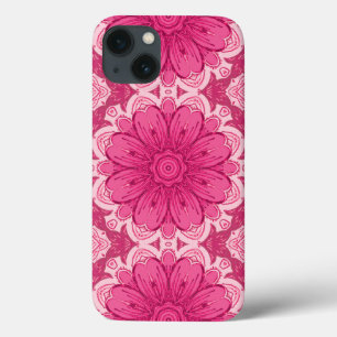 Geometrisches Daisy-Muster in Korallen und Pastell Case-Mate iPhone Hülle