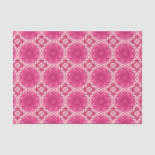 Geometrisches Daisy-Muster in Korallen und Pastell Seidenpapier