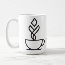 Geometrisches Dampf-Kaffee-Tasse T-Shirt – Minimal Kaffeetasse