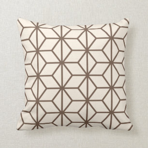 geometrisches Deko in Braun und Beige Kissen