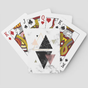 Geometrisches Design aus Metall Spielkarten