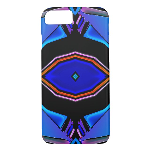 Geometrisches Design der flüssigen Blues Case-Mate iPhone Hülle (Rückseite)