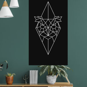 Geometrisches Design der Schüssel Kunst moderne ab Poster