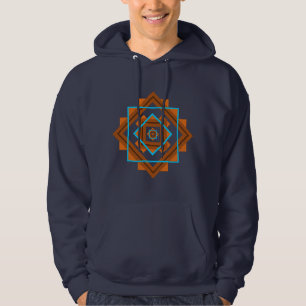 Geometrisches Design der Südwestberge Hoodie