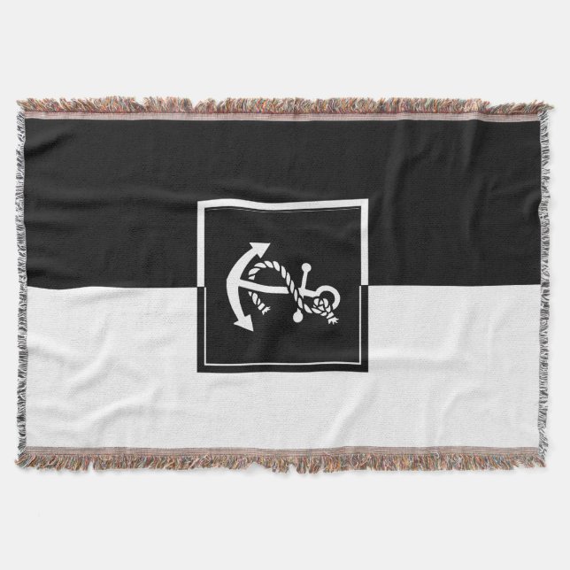 Geometrisches Design des Ankerbots für Schwarz und Decke (Vorderseite)