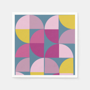 Geometrisches Design des Mittelzentrums Serviette