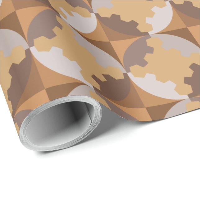 GEOMETRISCHES DESIGN. GESCHENKPAPIER (Rolleneckpunkt)