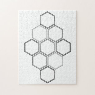 Geometrisches Design, Hexagon-Muster-Puzzle