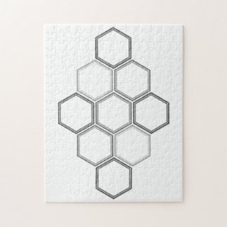 Geometrisches Design, Hexagon-Muster-Puzzle