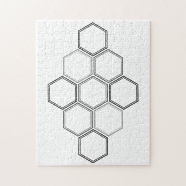 Geometrisches Design, Hexagon-Muster-Puzzle (Vertikal)