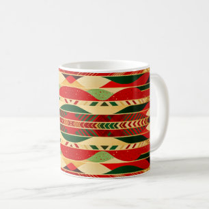 Geometrisches Design in Wüstenfarben Kaffeetasse