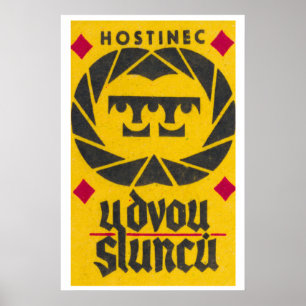 Geometrisches Design Matchbox Kunst Druck Poster