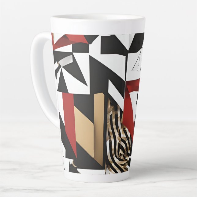 Geometrisches Design Milchtasse (Linke Ecke)