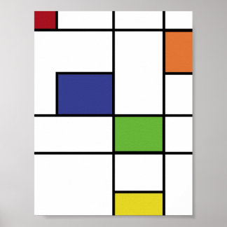 Geometrisches Design Poster