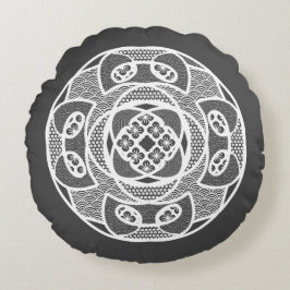Geometrisches Design Rundes Kissen