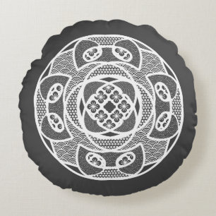 Geometrisches Design Rundes Kissen