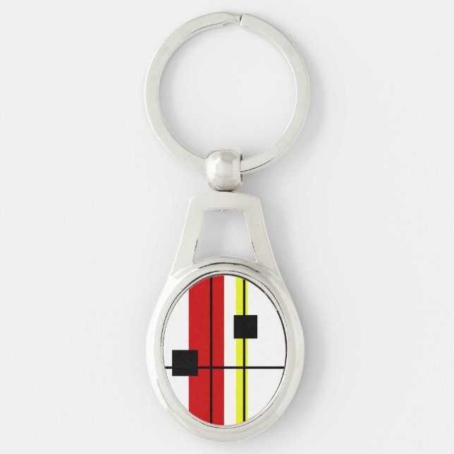 Geometrisches Design Schlüsselanhänger (Vorderseite)