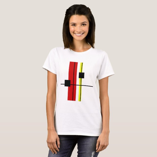Geometrisches Design T-Shirt (Vorne ganz)