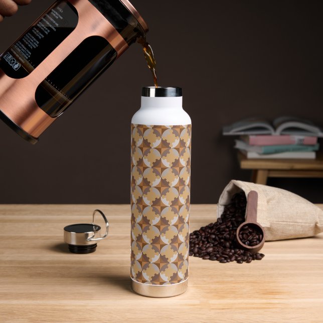 GEOMETRISCHES DESIGN. TRINKFLASCHE (Kaffee)