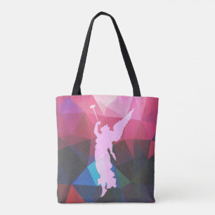 Geometrisches Design Trompet Playing Angel Tasche
