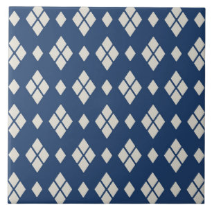 Geometrisches Diamantmuster Fliese