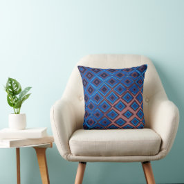 Geometrisches Diamantmuster  Kissen
