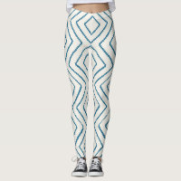 Geometrisches Diamantmuster Nautic Blue Design
