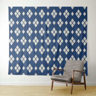 Geometrisches Diamantmuster Wandteppich