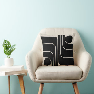 Geometrisches Doppelbogen-Design Kissen