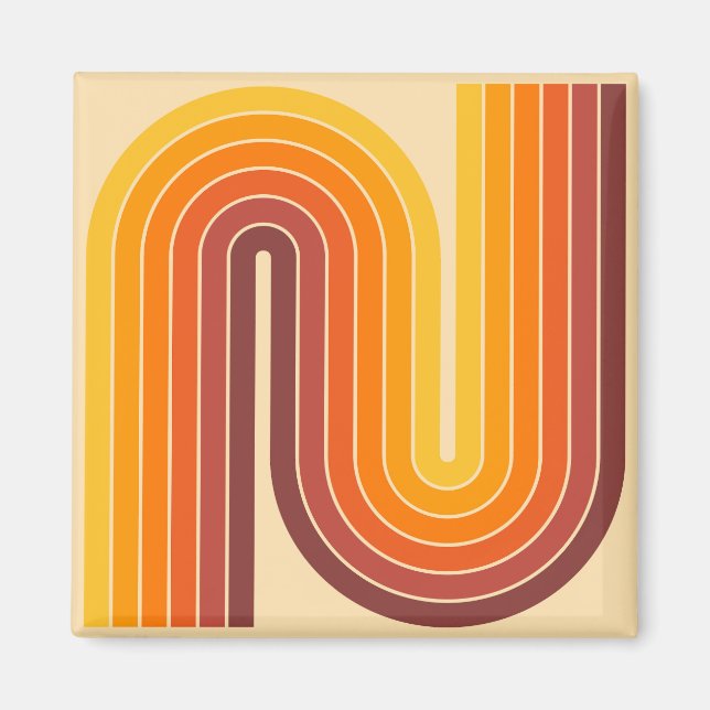 Geometrisches Doppelbogen-Design Magnet (Vorne)