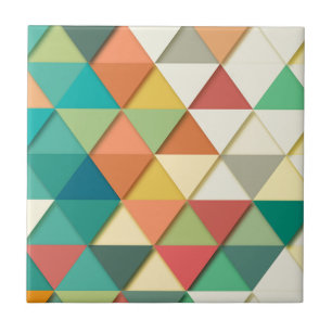 Geometrisches Dreieck Fliese