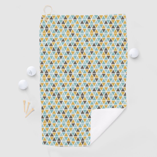 Geometrisches Dreieck-Muster Golfhandtuch (Insitu)