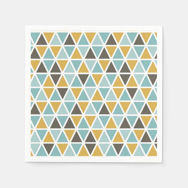 Geometrisches Dreieck-Muster Serviette (Vorderseite)