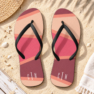 Geometrisches Dreiecksmonogramm Flip Flops