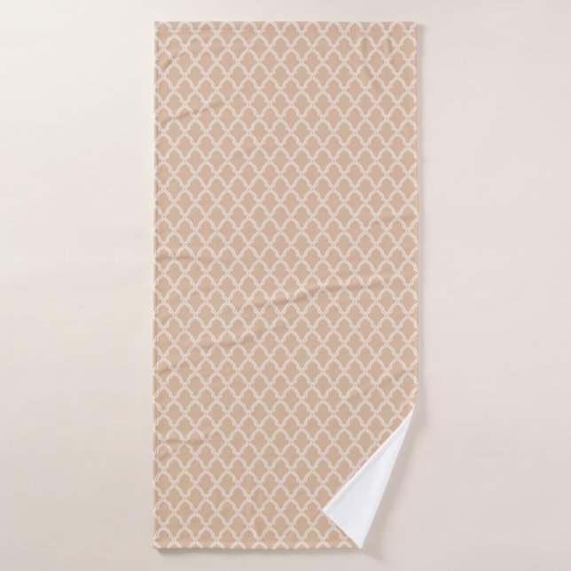 Geometrisches Drucktuch Badehandtuch (Badehandtuch)