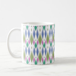 Geometrisches einfaches mehrfarbiges abstraktes Mu Kaffeetasse