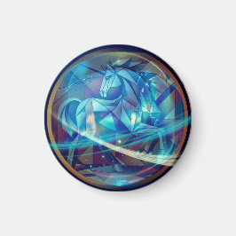 Geometrisches Einhorn Magnet