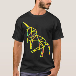 Geometrisches Einhorn Muster Einhorn Lover Geschen T-Shirt