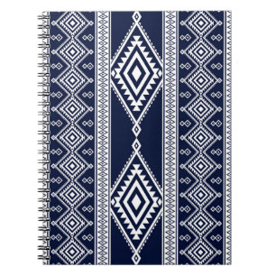 Geometrisches ethnisch orientalisches nahtloses Mu Notizblock