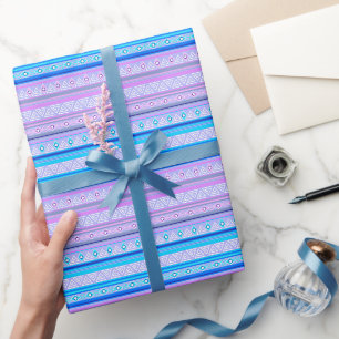 geometrisches ethnisches Stammesmuster der amerika Geschenkpapier
