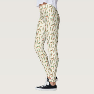 Geometrisches Feder-Muster SüdwestGeo-Schritt-  Leggings