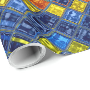 geometrisches Fliesenmosaikmuster #10 Geschenkpapier