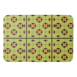 Geometrisches Fliesenmuster mit hellen Farben Badematte