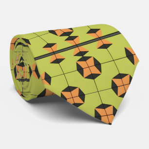 Geometrisches Fliesenmuster mit hellen Farben Krawatte