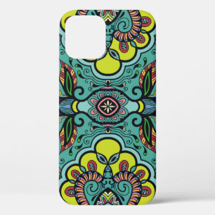 Geometrisches, florales, farbiges abstrakt nahtlos Case-Mate iPhone hülle