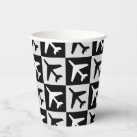 Geometrisches Flugzeug für Schwarz-weiße Luftfahrz