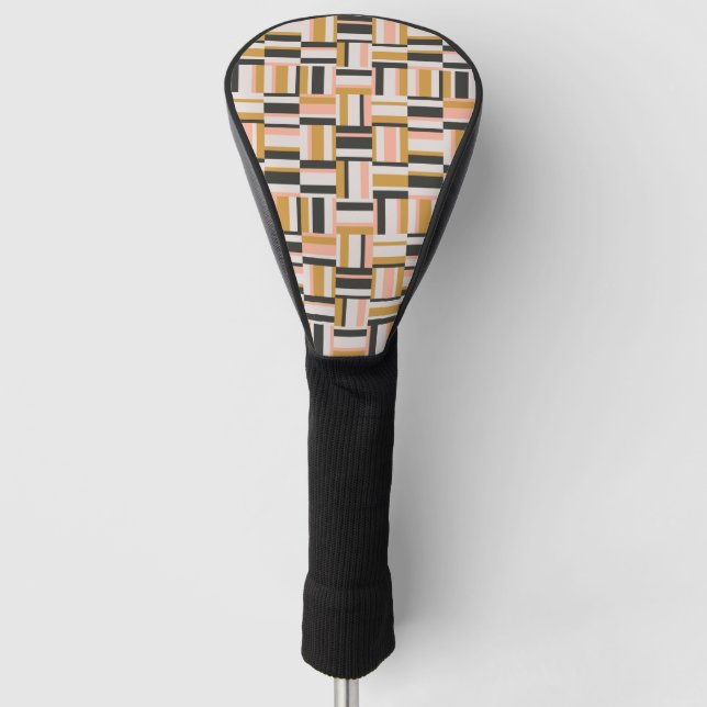 Geometrisches Form-Muster Golf Headcover (Vorderseite)